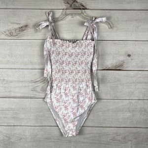 Minnow Nantucket Floral Smocked One Piece Swimsuit